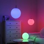 Koule - LD 22072-55 Ls-BOLO LED závěsné svítidlo Smarthome průměr 20cm stříbrná stmívatelné s aplikací dálkový ovladač Tuya RGB/2700-5000K - JUST LIGHT - foto 8