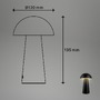 Stolní lampy dekorační - BRILO 7520015 Fungo Mini LED stolní lampička bezdrátová IP44, stmívatelné, dotykový vypínač, černá - BRILO - foto 8