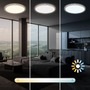 Kruhová - BRILO 7655011 Slim svítidlo LED panel pr.37,5 cm - 22W, 3000lm, dálkový ovladač, stmívatelné, béžová - BRILO - foto 8