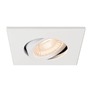 Pro zapuštěná svítidla - LA 1007185 UNIVERSAL DOWNLIGHT kryt pro downlight IP20, výkyvný, hranatý, bílý - BIG WHITE (SLV) - foto 8