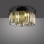 Dekorativní - LD 15048-18 Stropní svítidlo KULUNKA, černá, křišťálové přívěsky, D 30 cm, - JUST LIGHT - foto 8