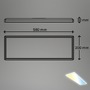 Hranatá - BRILO 7529016 Tava LED stropní svítidlo, Smart, ovládání hlasem nebo v aplikaci, dálkové ovládání, bílé - BRILO - foto 8