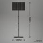 Stojací lampy - BRI 1855014 Slama stojanová lampa, stínidlo z mořské trávy, nožní vypínač, přírodní - BRILONER - foto 8