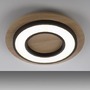Kruhová - LD 14560-18 TOLA LED stropní svítidlo černé kruhové kovový a dřevěný dekor 3000K teplá bílá 3000K - JUST LIGHT - foto 8