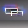 Hranatá - LD 14634-55 FELIX60 LED stropní svítidlo 44,5x44,5cm, stříbrná barva, otočné, RGB Rainbow, stmívatelné RGB+2700-5000K - LEUCHTEN DIREKT / JUST LIGHT - foto 8