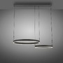 Podélná - PN 2360-18 ESKO LED závěsné svítidlo černé nastavitelná výška dálkový ovladač stmívatelné CCT 2700-5000K - PAUL NEUHAUS - foto 8
