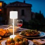 Stolní lampy dekorační - BRILO 7521016 Sigo LED stolní lampička bezdrátová IP44, stmívatelné, s nabíjecí základnou, bílé - BRILO - foto 8