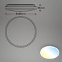 Kruhová - BRILO 3831016 Pulup LED stropní svítidlo, plynule stmívatelné, dálkový ovladač, bílé - BRILO - foto 8