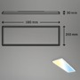 Hranatá - BRILO 7403-016 Ultraploché CCT svítidlo LED panel, 29,3 cm, LED, 23 W, 3000 lm, bílé - BRILO - foto 8