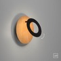 Dekorativní - PN 9011-79 NEVIS LED nástěnné svítidlo pravé dubové dřevo černé moderní otočné do interiéru 3000K - PAUL NEUHAUS - foto 8