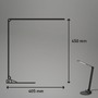 Stolní lampy pracovní - BRILO 7414-015 CCT-LED stolní lampa na psací stůl, 83 cm, 12 W, 680 lm, černá - BRILO - foto 8