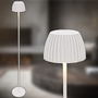 Stojací lampy - BRILO 1238016 nabíjecí stojanová lampa Riffle - 124 cm, 4,2W, 400lm, LED, bezdrátová, stmívatelná, dotykový vypínač, bílá - BRILO - foto 8