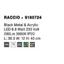Stolní lampy dekorační - NV 9180724 Stolní lampa RACCIO černý kov a akryl LED 6.8W 230V 3000K IP20 - NOVA LUCE - foto 8
