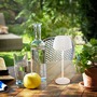 Stolní lampy dekorační - BRILO 7553016 Nabíjecí stolní lampa Riffle - 36,5 cm, 2W, 200lm, IP44, bezdrátová, LED, stmívatelná, dotykový vypínač, bílé - BRILO - foto 8