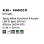 Kruhová - NV 8105603 D Svítidlo závěsné ALBI bílý hliník a akryl LED 80W 230V 3000K IP20 stmívatelné - NOVA LUCE - foto 8