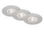 Kruhová - BRI 7046-034 3ks sada LED vestavné svítidlo, pr. 9 cm, 5 W, matný chrom - BRILONER - foto 8