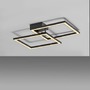 Hranatá - LD 14708-18 LED stropní svítidlo IVEN, černá, 2 čtverce, ploché, teplá bílá moderní, 3000K - JUST LIGHT - foto 8