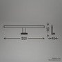 Přisazená - BRI 2194015 BRILONER Dun svítidlo k zrcadlu - 10W, 1000lm, LED, 2 způsoby montáže, 50 cm, teplá bílá, černá 2194015 - foto 8