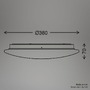 Kruhová - BRILO 3939016 Nebo stropní svítidlo pr.38 cm - 20W, 2400lm, LED, hvězdné nebe, neutrální bílá, bílé, starožitný vzor - BRILO - foto 8