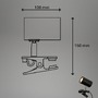Stolní lampy s klipem - BRI 2766015 Klem lampička na stůl, nastavitelná, s klipsem, černá - BRILONER - foto 8