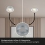 Bodová - BRI 7991014 LED vestavné / přisazené bodové svítidlo – pr.90mm, 5W, 230V, teplá bílá, nastavitelné, matný chrom - BRILONER - foto 8