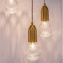 Vícečetná - NV 9536413 Závěsné svítidlo VEDA mosazný kov a čiré sklo G9 3x6W 230V IP20 bez žárovky - NOVA LUCE - foto 8