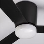 Ventilátory - NV 9952330 AKCE - Stropní ventilátor DELL tělo z hliníku matná černá 3ABS dřevěné listy - NOVA LUCE - foto 8