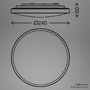 Kruhová - BRILO 3902016 Competo stropní svítidlo pr.24 cm - 12W, 1300lm, LED, neutrální bílá, bílé - BRILO - foto 8