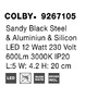 Podélná - NV 9267105 Nástěnné svítidlo COLBY černý hliník a akryl LED 12W 230V 3000K IP20 - NOVA LUCE - foto 8