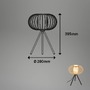Stolní lampy dekorační - BRI 7759011 Stolní lampa, 39,5 cm, 1x E27, max. 10W, Bambus - BRILONER - foto 8