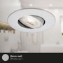 Kruhová - BRI 7602034 LED vestavné svítidlo 4,4 cm 3x 4,9 W 480lm chrom - BRILONER - foto 8