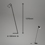 Stojací lampy - BRILO 1475015 Stojací svítidlo, 127 cm, 1x E27, max. 10W, černá - BRILO - foto 8