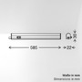 Přisazená - BRILO 2379-086 LED skříňkové svítidlo 58,5 cm 8W 800lm bílé - BRILO - foto 8
