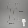 Na stůl - BRILO 7437016 Ukončená výroba  LED nabíjecí stolní lampa pr.16,5 cm 3,5W 400lm bílé - BRILO - foto 8