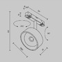Lištové Magnetic Maytoni Exility - M TR217-2-15W3K-B Svítidlo pro kolejnicový systém Lens 3000K 15W 770lm černý hliník teplá bílá Exility - MAYTONI - foto 8