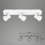 Bodová - BRI 2861-036 Bodové svítidlo 45 cm 3xGU10 15W 1380lm bílé - BRILONER - foto 8