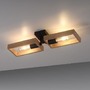 Hranatá - LD 15657-18 FRANKY LED stropní svítidlo, černá, dřevěný rám, kov, 2 ramenné stropní svítidlo - LEUCHTEN DIREKT / JUST LIGHT - foto 8