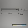 Přisazená - BRILO 2224-015 LED skříňkové svítidlo 54,5 cm 6W 800lm černá - BRILO - foto 8