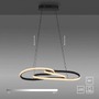 Dekorativní - PN 2764-18 LED závěsné svítidlo TWIST, černá, nastavitelná výška, paměťová funkce, SimplyDim, 2700K - PAUL NEUHAUS - foto 8