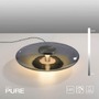 Kruhová - PN 4080-15 LED stolní lampa PURE Vitrum dotykový vypínač stmívatelné 2700K platina / kouřová - PAUL NEUHAUS - foto 8