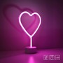 Stolní lampy dekorační - LD 85028-87 NEON-HERZ LED stolní lampa růžová srdce na baterie s vypínačem, dekorativní svítidlo - LEUCHTEN DIREKT / JUST LIGHT - foto 8