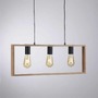 Podélná - LD 15652-18 FRANKY LED závěsné svítidlo, černá, dřevěný rám, kov, 3 ramenné - LEUCHTEN DIREKT / JUST LIGHT - foto 8