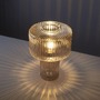 Stolní lampy dekorační - PN 4092-27 FUNGUS LED stolní lampa jantarová barva, sklo tvaru houby, pr.25cm, vypínač - PAUL NEUHAUS - foto 8