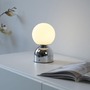 Stolní lampy dekorační - LD 19218-17 Kolekce Schöner Wohnen LED bateriové stolní svítidlo RUDI, chrom, nabíjecí přes USB, 3000-6000K - JUST LIGHT - foto 8