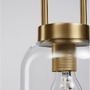 Válec - NV 9241160 Závěsné svítidlo IRVINE čiré sklo černý kabel mosazný zlatý kov E27 1x12W 230V IP20 bez žárovky - NOVA LUCE - foto 8