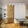 Lištové Briloner 230V - BRILO 8017046 1-fázový lištový systém, kompletní sada, 4x LED spoty, bílá - BRILO - foto 8