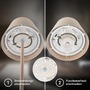 Stolní lampy dekorační - BRILO 7510011 Calida 3 v 1 RGBW stolní lampička bezdrátová IP44, stmívatelné, dotykový vypínač, béžová - BRILO - foto 8