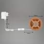 Pracovní osvětlení - BRILO 2318480 COB LED Strip 3m, samolepící, teplá bílá, bílé - BRILO - foto 8