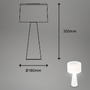 Na stůl - BRILO 7420016 LED nabíjecí stolní lampa 35 cm 4 W 300lm bílé - BRILO - foto 8