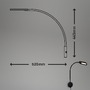 S ramenem - BRI 2177015 Nástěnné svítidlo, 52 cm, 6W, 650lm, černá - BRILONER - foto 8